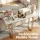Artiss 110cm Marble Effect Console Table White Gold Slim 30cm Depth Hallway Entryway Table 75kg Capacity