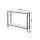 Artiss Marble Effect Console Table 2-Tier Slim Hallway Entryway Display Desk 90cm White Black Frame 30kg