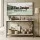 Artiss Marble Effect Console Table 2-Tier Slim Hallway Entryway Display Desk 90cm White Black Frame 30kg