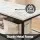 Artiss 90cm Console Table Marble Effect 3‑Tier Slim Hallway Side Table White Black Frame 30KG Capacity