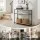 Artiss 90cm Console Table Marble Effect 3‑Tier Slim Hallway Side Table White Black Frame 30KG Capacity