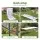 Gardeon 180cm Folding Table Portable Fold-in-Half with Carry Handle White for Camping Catering and Events