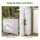 Gardeon 180cm Folding Table Portable Fold-in-Half with Carry Handle White for Camping Catering and Events