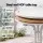 Gardeon 80cm Folding Round Bistro Table Stainless Steel Wrapped Top White Outdoor Patio 72cm High Seating