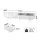 Artiss 200cm White TV Entertainment Unit Fluted Front Fits up to 80in TVs 70kg Tabletop Capacity 2 Cabinets