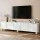 Artiss 200cm White TV Unit Entertainment Cabinet Marble Effect Soft Close Storage 80kg Benchtop Support