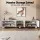 Artiss 200cm White TV Unit Entertainment Cabinet Marble Effect Soft Close Storage 80kg Benchtop Support