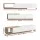 Artiss Extendable TV Cabinet Entertainment Unit, White Oak, High Gloss, 3 Drawers, 190-260cm, Particle Board