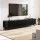 Artiss 180cm Black TV Unit: E1 Particle Board, Melamine Finish, Soft Close Doors, Adjustable Shelves, Cable Management
