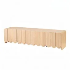 Artiss 180cm Scalloped TV Unit Entertainment Cabinet with Adjustable Shelves