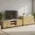 Artiss TV Unit and Chest of Drawers Set Pine with Storage and Solid Wood Legs