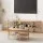 Artiss 2‑Piece Pine TV Unit and Coffee Table Set Rustic Rope‑Profile Metal Bars 148cm TV Cabinet 74cm Table