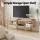 Artiss 2‑Piece Pine TV Unit and Coffee Table Set Rustic Rope‑Profile Metal Bars 148cm TV Cabinet 74cm Table