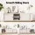 Artiss 160cm White TV Entertainment Unit, Full Floor Storage Cabinet, Smooth Sliding Doors, Adjustable Shelves, MDF