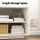 Artiss 160cm White TV Entertainment Unit, Full Floor Storage Cabinet, Smooth Sliding Doors, Adjustable Shelves, MDF
