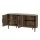 Artiss Elen Corner TV Cabinet, Mid-Century Modern, Walnut Finish, 120cm, Open Storage, Soft-Close Hinges, Metal Legs
