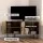 Artiss Elen Corner TV Cabinet, Mid-Century Modern, Walnut Finish, 120cm, Open Storage, Soft-Close Hinges, Metal Legs