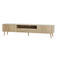Artiss Alex 200CM TV Cabinet: Stylish Lowline Entertainment Unit with Storage Drawers & Cable Management