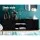 Artiss 130cm Black LED TV Cabinet Unit with RGB Lighting, Push-to-Open, High-Gloss Finish, Tempered Glass Shelves