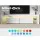 Artiss LED Entertainment Unit TV Cabinet, 189cm, White, High Gloss Finish with RGB Lighting, Tempered Glass Shelf