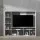 Artiss Brian Entertainment Centre TV Stand, 183cm White, 11 Open Shelves, Melamine, Cable Management, Durable Design