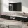 Artiss Extendable TV Unit 240-340cm with 4 Drawers, 80kg Top, 9 Metal Legs, Marble-Effect Black