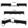 Artiss Extendable TV Unit 240-340cm with 4 Drawers, 80kg Top, 9 Metal Legs, Marble-Effect Black
