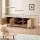 Artiss 160cm TV Entertainment Unit Storage Cabinet, Pine, Fluted Doors, Solid Wood Feet, Cable Management, E1 PB