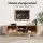 Artiss 160cm TV Entertainment Unit Storage Cabinet, Pine, Fluted Doors, Solid Wood Feet, Cable Management, E1 PB