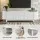 Artiss 160cm TV Entertainment Unit Storage Cabinet with Fluted Doors White 60kg Tabletop Anti-Tip Kit