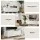 Artiss 160cm TV Entertainment Unit Storage Cabinet with Fluted Doors White 60kg Tabletop Anti-Tip Kit