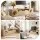 Artiss 185cm TV Unit with Cat House Storage Cabinet for TVs up to 70 Inches, Two Drawers and Open Shelves, Pine