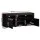Artiss 160cm Black Entertainment Unit TV Cabinet with Customised LED Lights, High-Gloss Finish, and Ample Storage