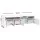 Artiss Entertainment Unit TV Cabinet 180cm White with Customised LED Lights, Push-to-Open, High-Gloss Finish