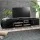 Artiss Black Danson TV Cabinet Entertainment Unit 190cm - Contemporary Design with Ample Storage & Square Handles