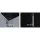 Artiss Black Danson TV Cabinet Entertainment Unit 190cm - Contemporary Design with Ample Storage & Square Handles