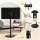 Artiss Mobile TV Stand for 32-55 Inch TVs with Wheels Height and Tilt Adjustment VESA 100x100-400x400 Black