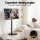 Artiss Mobile TV Stand for 32-55 Inch TVs with Wheels Height and Tilt Adjustment VESA 100x100-400x400 Black