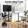 Artiss Mobile TV Stand for 32-55 Inch TVs with Wheels Height and Tilt Adjustment VESA 100x100-400x400 Black