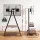 Artiss Mobile TV Stand 32–75 inch Heavy Duty Steel Trolley with Shelves Wheels Tilt Swivel 133kg Capacity