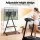 Artiss Mobile TV Stand 32–75 inch Heavy Duty Steel Trolley with Shelves Wheels Tilt Swivel 133kg Capacity