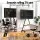 Artiss Mobile TV Stand 32–75 inch Heavy Duty Steel Trolley with Shelves Wheels Tilt Swivel 133kg Capacity