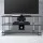 Artiss Black TV Stand with 3-Tier Tempered Glass Shelves, 1000mm x 390mm x 500mm, Supports Up to 40kg, Easy