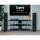 Artiss Black TV Stand with 3-Tier Tempered Glass Shelves, 1000mm x 390mm x 500mm, Supports Up to 40kg, Easy