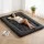Giselle Bedding 10cm Japanese Floor Mattress Foldable Futon 135x200cm Washable Cover Black 25D Foam Support