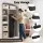Giselle Bedding 10cm Japanese Floor Mattress Foldable Futon 135x200cm Washable Cover Black 25D Foam Support