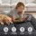 Giselle Bedding 10cm Japanese Floor Mattress Foldable Futon 135x200cm Washable Cover Black 25D Foam Support