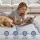 Giselle Bedding 10cm Japanese Floor Mattress Foldable Futon 135x200cm Portable Lightweight 25D Foam