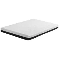 Giselle Bedding Double Memory Foam Mattress 18cm Reversible Dual Feel Medium Firm and Firm Charcoal White