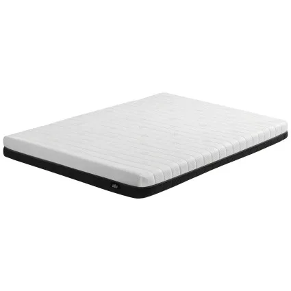 Giselle Bedding Double Memory Foam Mattress 18cm Reversible Dual Feel Medium Firm and Firm Charcoal White